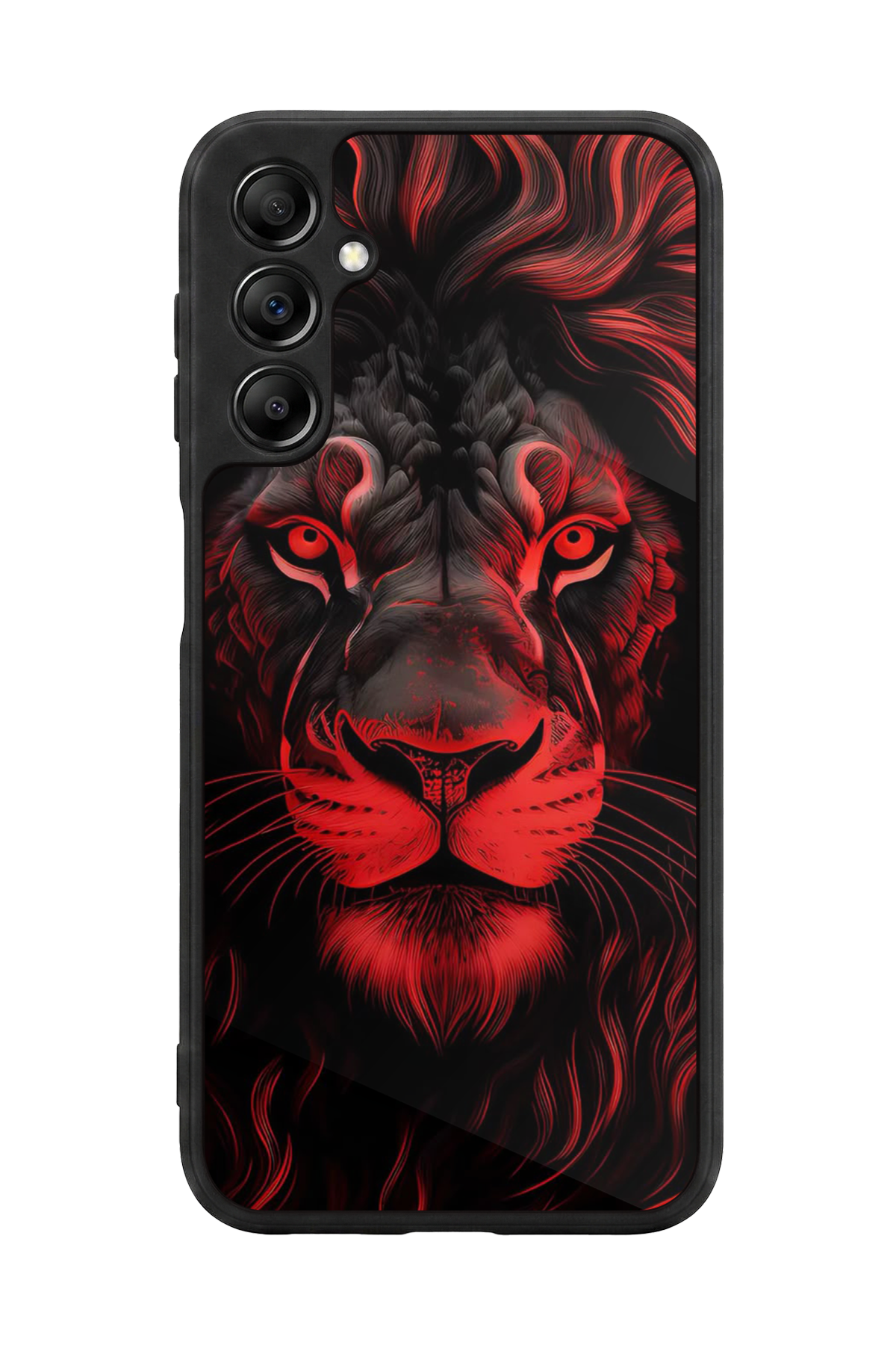 Samsung Galaxy A14 Uyumlu Aslan Tasarımlı Glossy Premium Kılıf