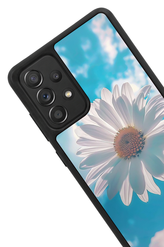 Samsung Galaxy A72 Uyumlu Cicek Tasarımlı Glossy Premium Kılıf