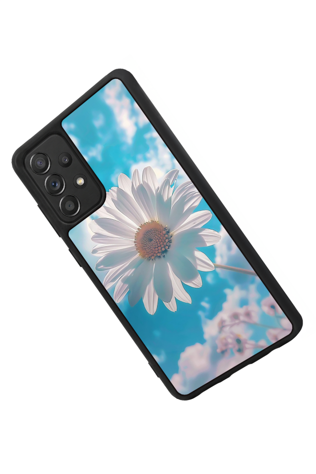 Samsung Galaxy A72 Uyumlu Cicek Tasarımlı Glossy Premium Kılıf