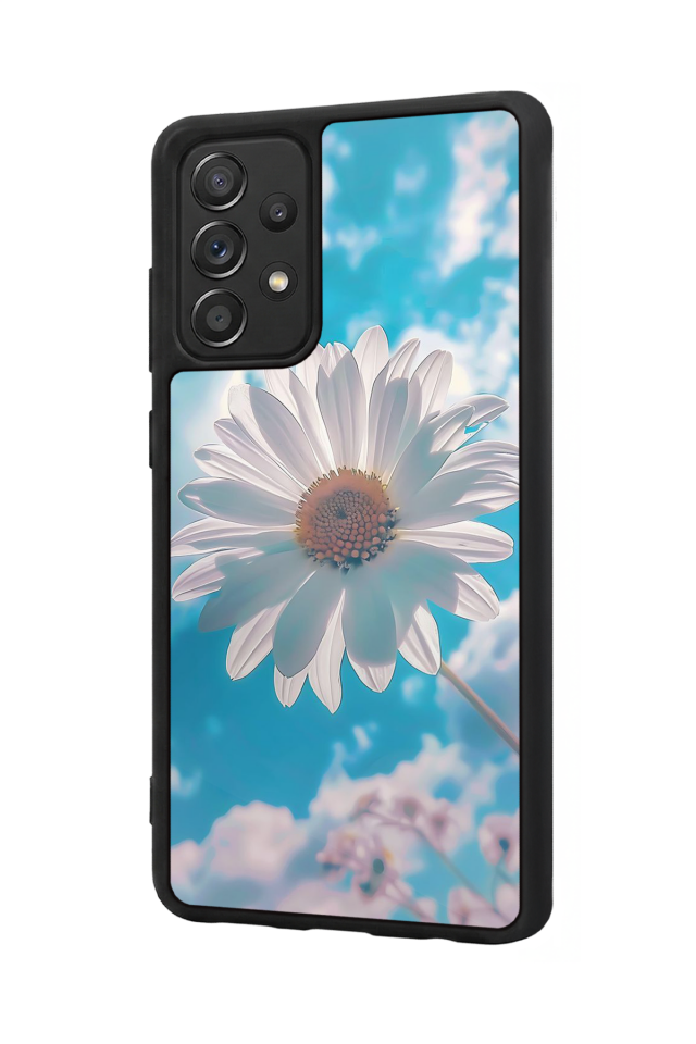 Samsung Galaxy A72 Uyumlu Cicek Tasarımlı Glossy Premium Kılıf