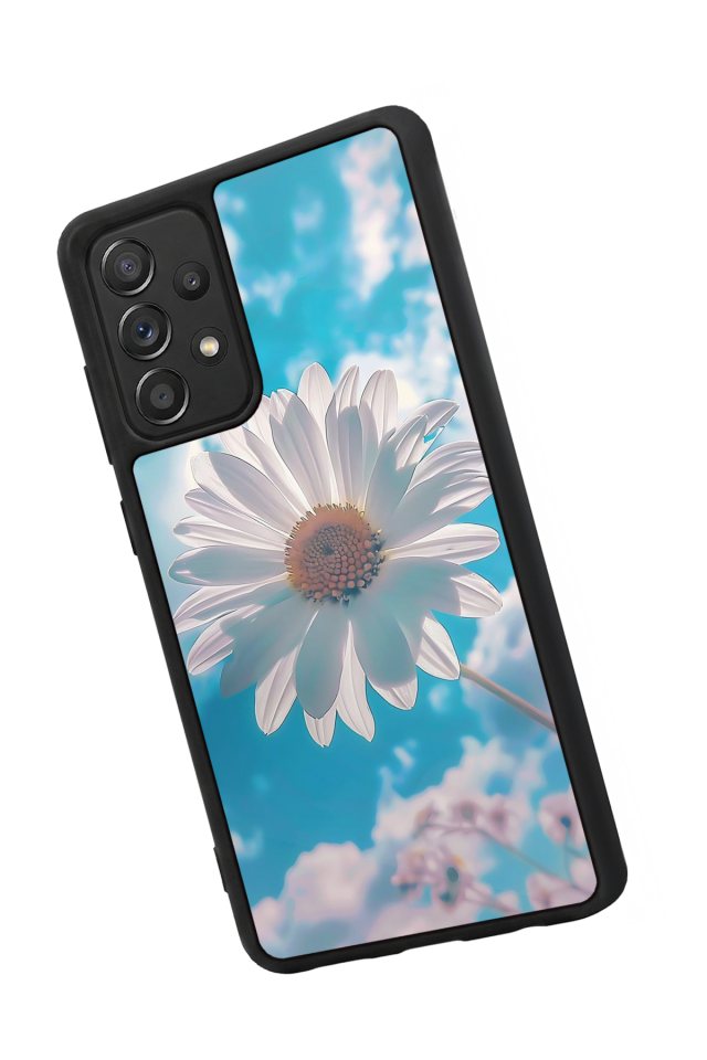 Samsung Galaxy A72 Uyumlu Cicek Tasarımlı Glossy Premium Kılıf