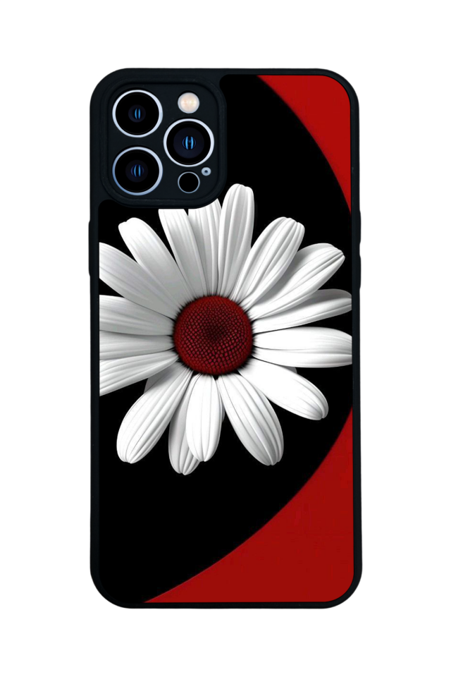 iPhone 12 Pro Max Uyumlu Cicek Tasarımlı Glossy Premium Kılıf