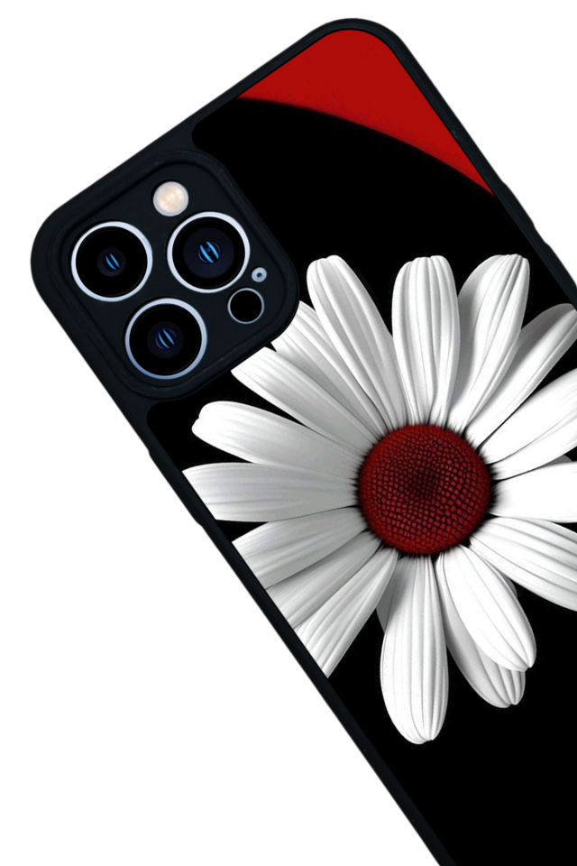iPhone 12 Pro Max Uyumlu Cicek Tasarımlı Glossy Premium Kılıf