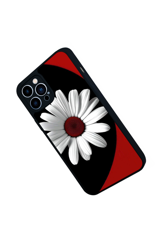 iPhone 12 Pro Max Uyumlu Cicek Tasarımlı Glossy Premium Kılıf