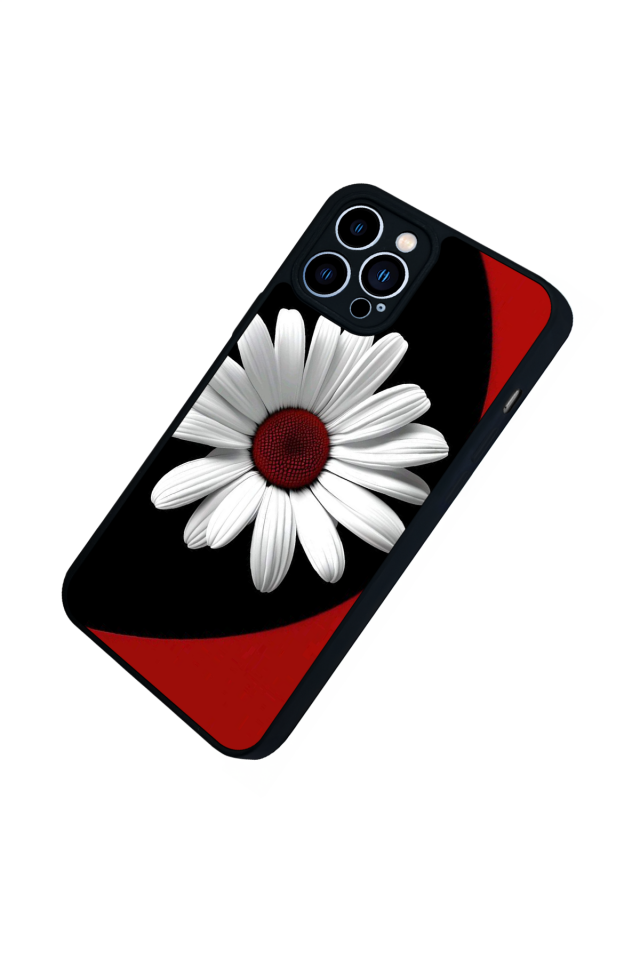 iPhone 12 Pro Max Uyumlu Cicek Tasarımlı Glossy Premium Kılıf