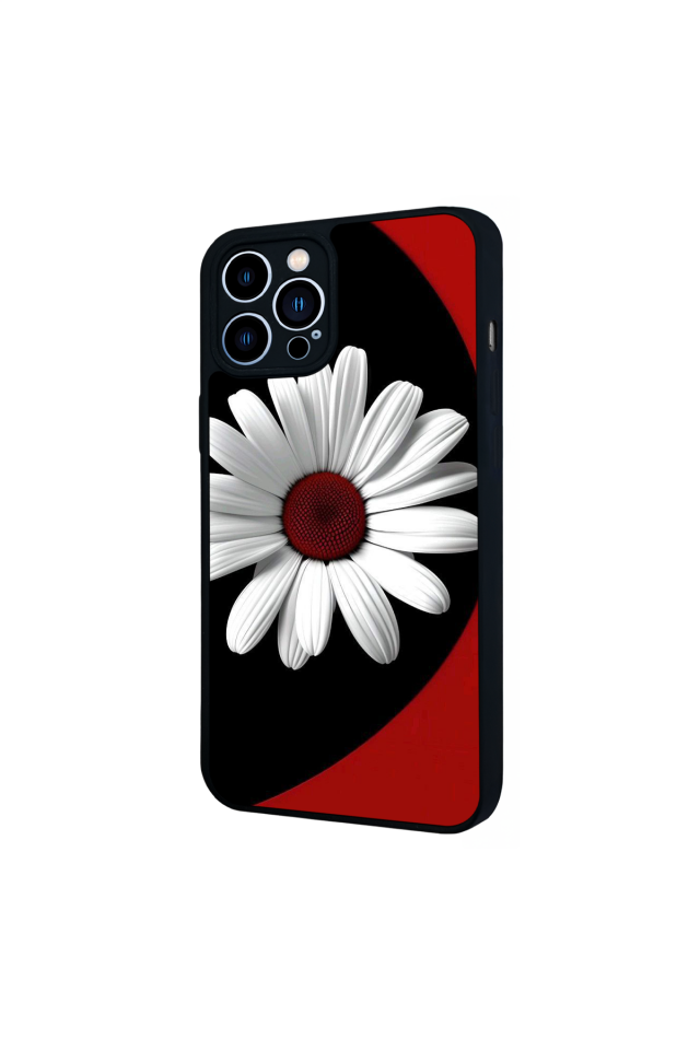 iPhone 12 Pro Max Uyumlu Cicek Tasarımlı Glossy Premium Kılıf
