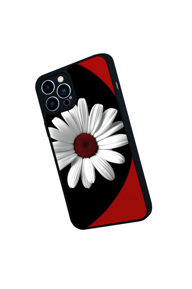 iPhone 12 Pro Max Uyumlu Cicek Tasarımlı Glossy Premium Kılıf