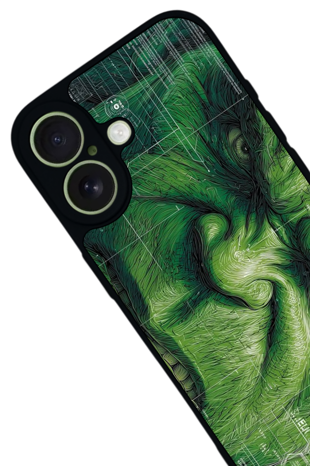 iPhone 17 Uyumlu Hulk Tasarımlı Glossy Premium Kılıf