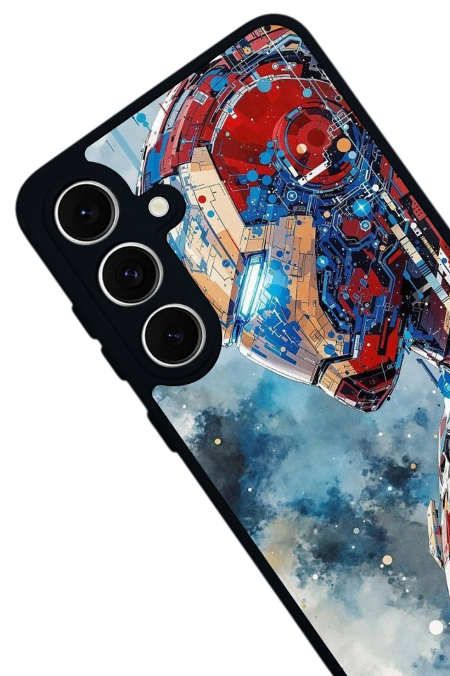 Samsung Galaxy A16 Uyumlu Iron Man ( Demir Adam ) Tasarımlı Glossy Premium Kılıf