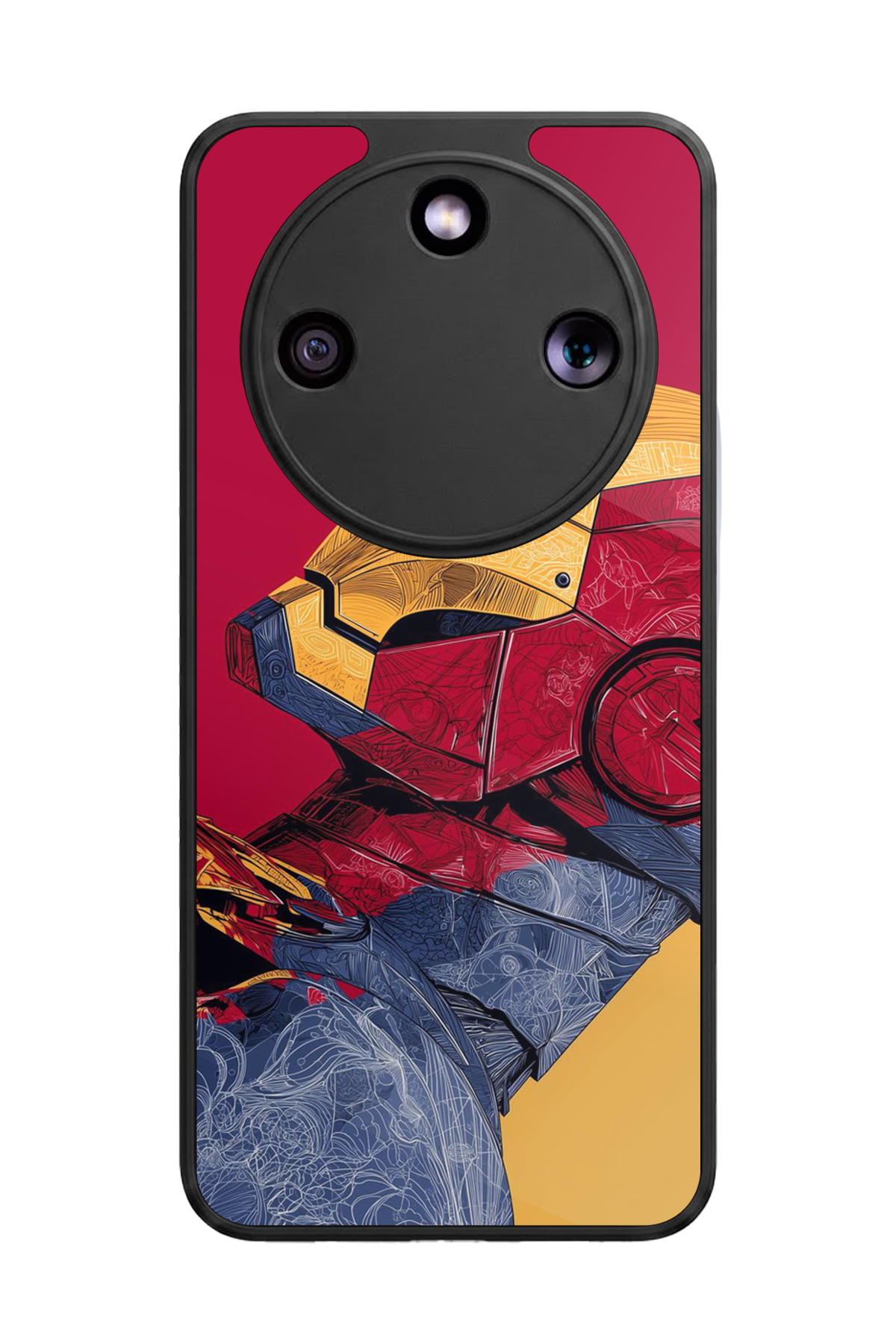 Honor Magic 8 Lite Uyumlu  Iron Man ( Demir Adam ) Tasarımlı Glossy Premium Kılıf