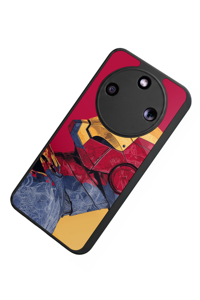 Honor Magic 8 Lite Uyumlu  Iron Man ( Demir Adam ) Tasarımlı Glossy Premium Kılıf