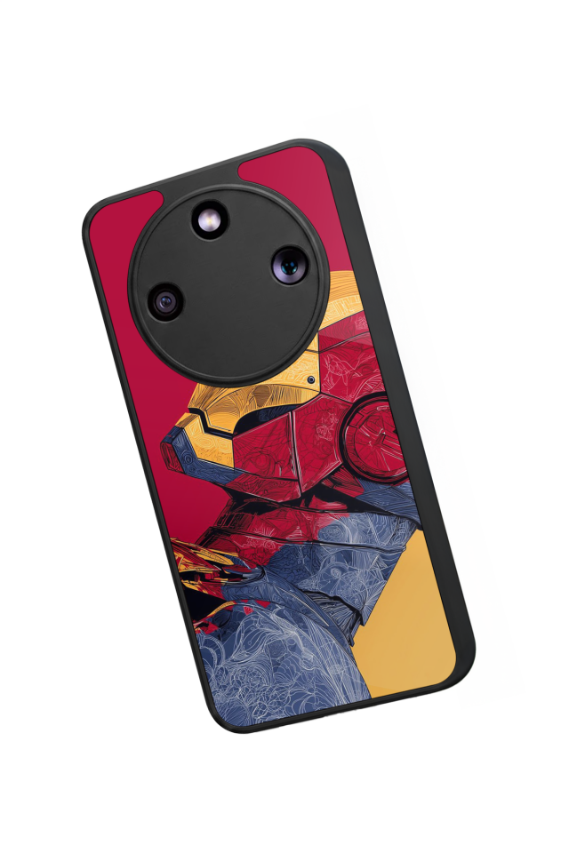 Honor Magic 8 Lite Uyumlu  Iron Man ( Demir Adam ) Tasarımlı Glossy Premium Kılıf