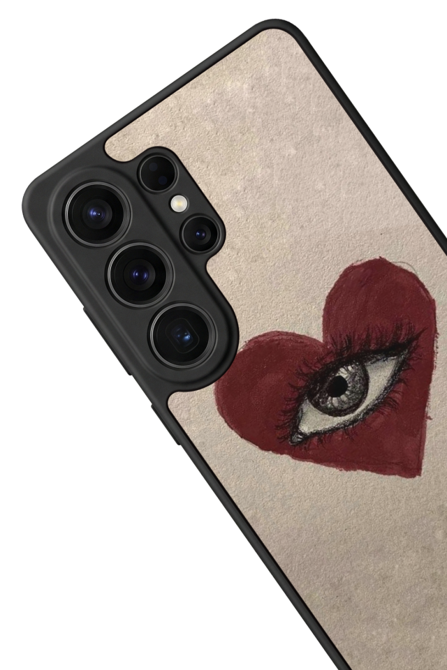 Samsung Galaxy S26 Ultra Uyumlu Kalp Love Tasarımlı Glossy Premium Kılıf