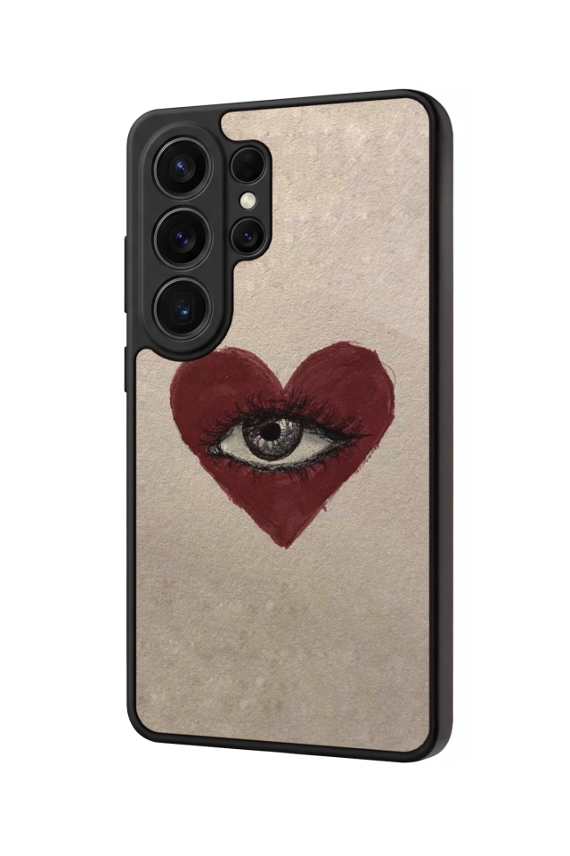 Samsung Galaxy S26 Ultra Uyumlu Kalp Love Tasarımlı Glossy Premium Kılıf