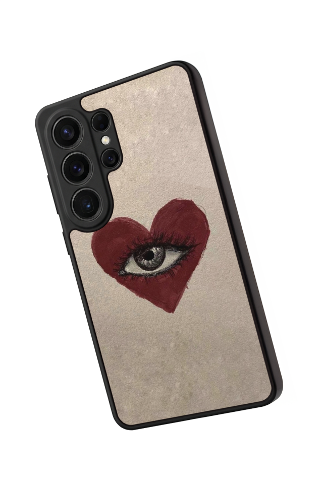 Samsung Galaxy S26 Ultra Uyumlu Kalp Love Tasarımlı Glossy Premium Kılıf