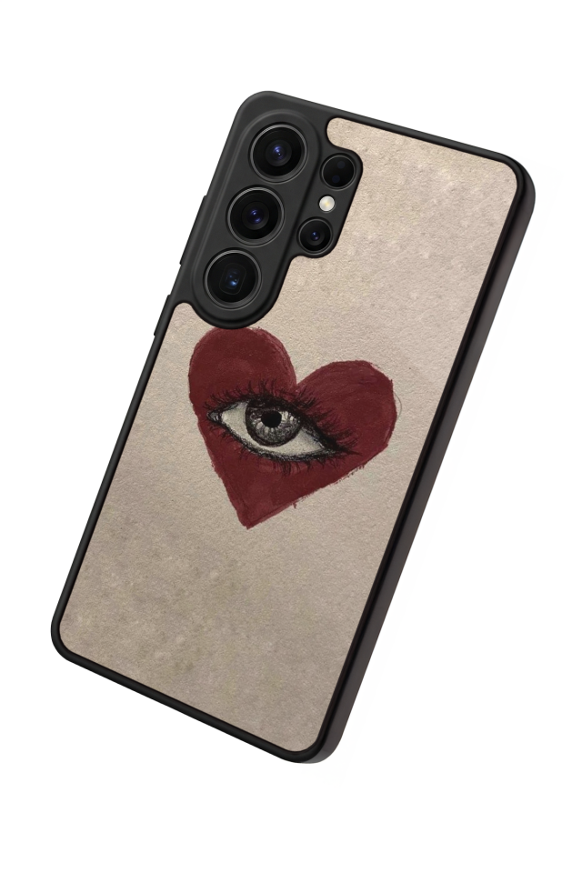 Samsung Galaxy S26 Ultra Uyumlu Kalp Love Tasarımlı Glossy Premium Kılıf