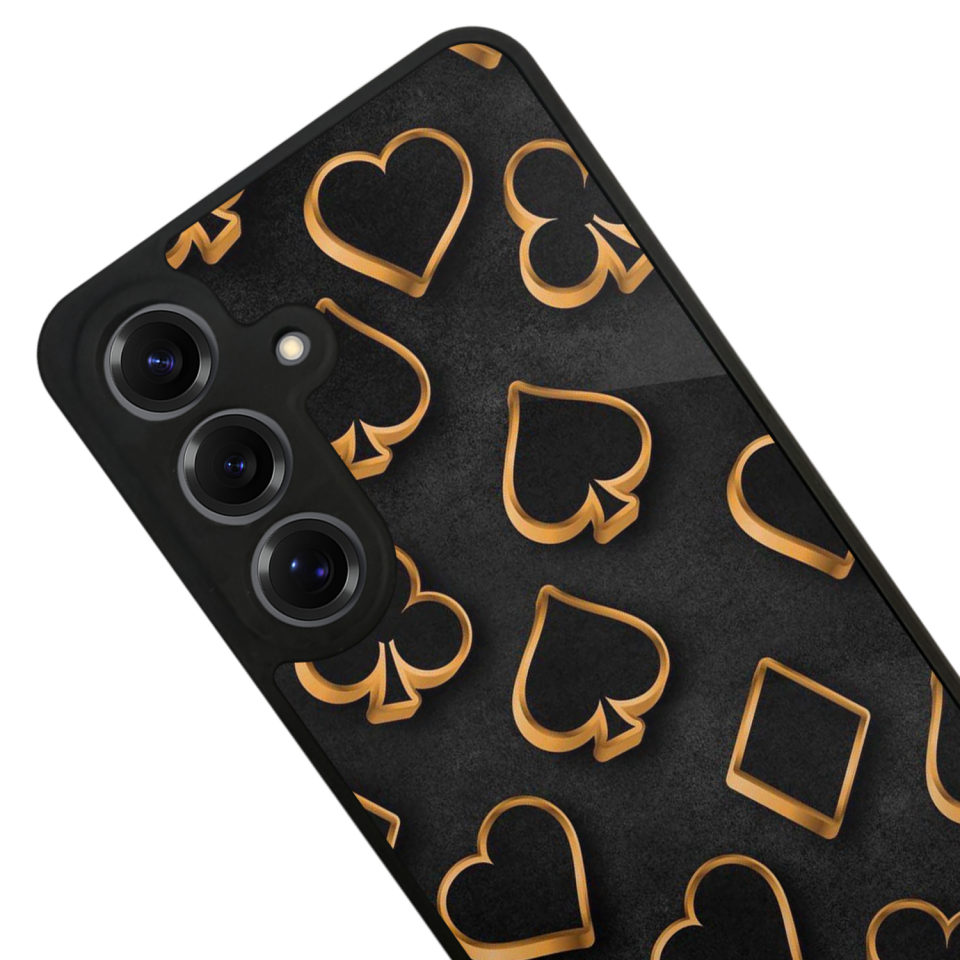 Samsung Galaxy S25 Uyumlu Kart Tasarımlı Glossy Premium Kılıf
