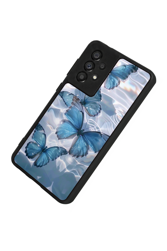 Samsung Galaxy A73 Uyumlu Kelebek Tasarımlı Glossy Premium Kılıf