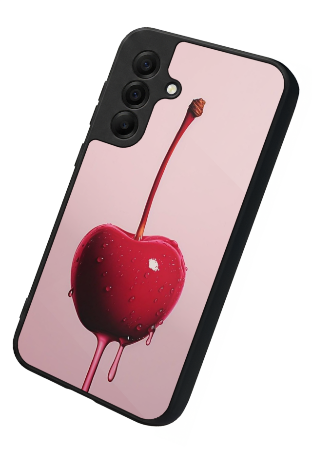 Samsung Galaxy A17 Uyumlu Kiraz Tasarımlı Glossy Premium Kılıf
