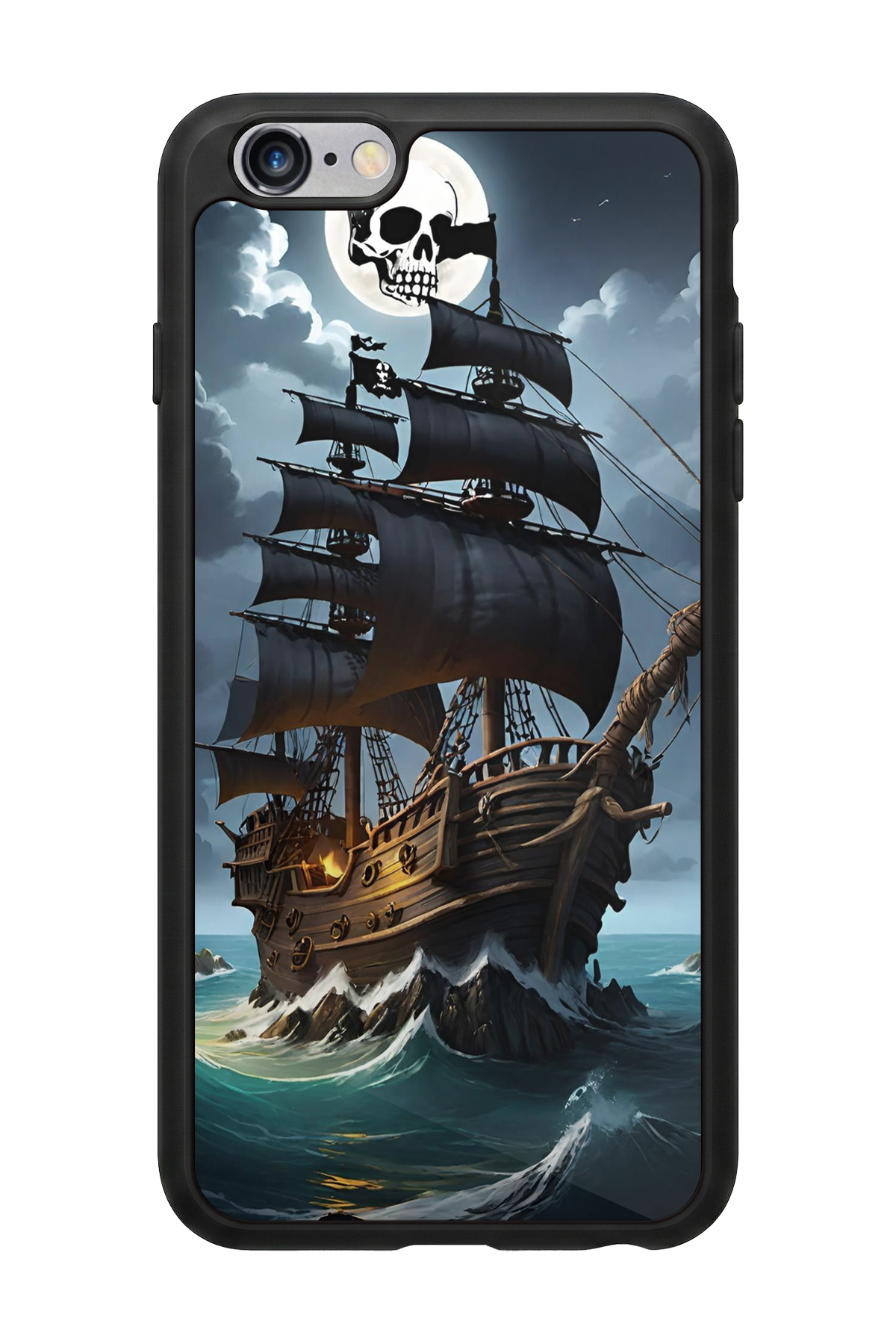 iPhone 6s Plus Uyumlu Korsan Tasarımlı Glossy Premium Kılıf