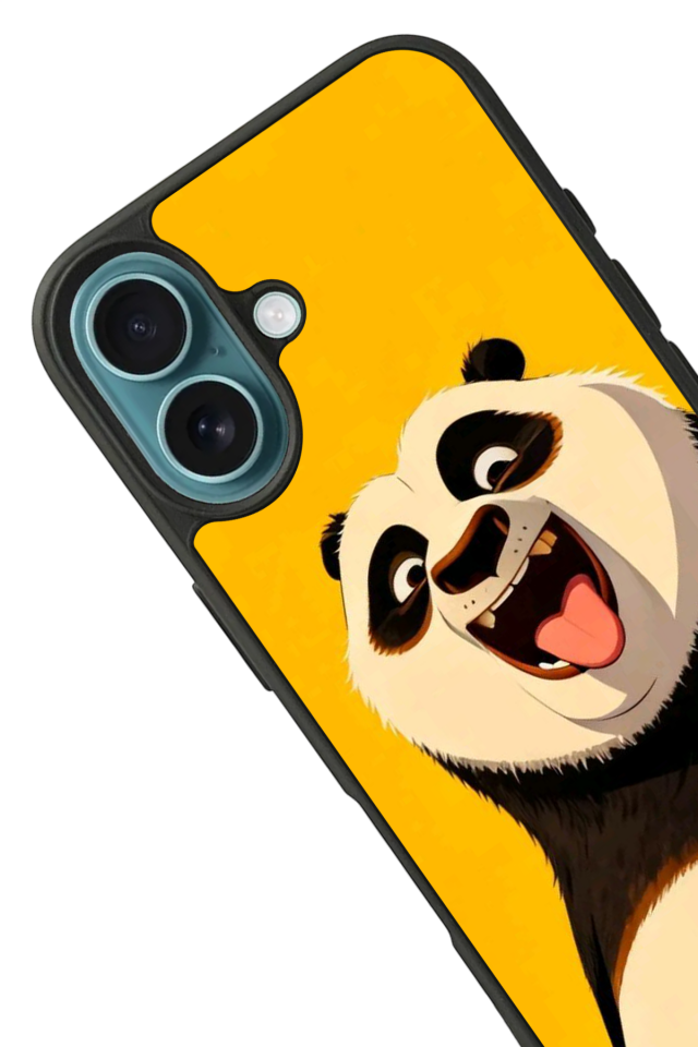 iPhone 16 Uyumlu Kung Fu Panda Tasarımlı Glossy Premium Kılıf