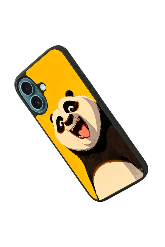 iPhone 16 Uyumlu Kung Fu Panda Tasarımlı Glossy Premium Kılıf