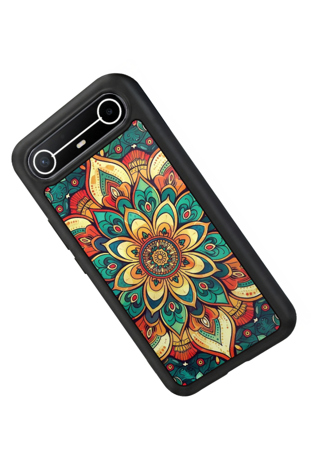 Tecno Spark Slim 5G Uyumlu Mandala Tasarımlı Glossy Premium Kılıf