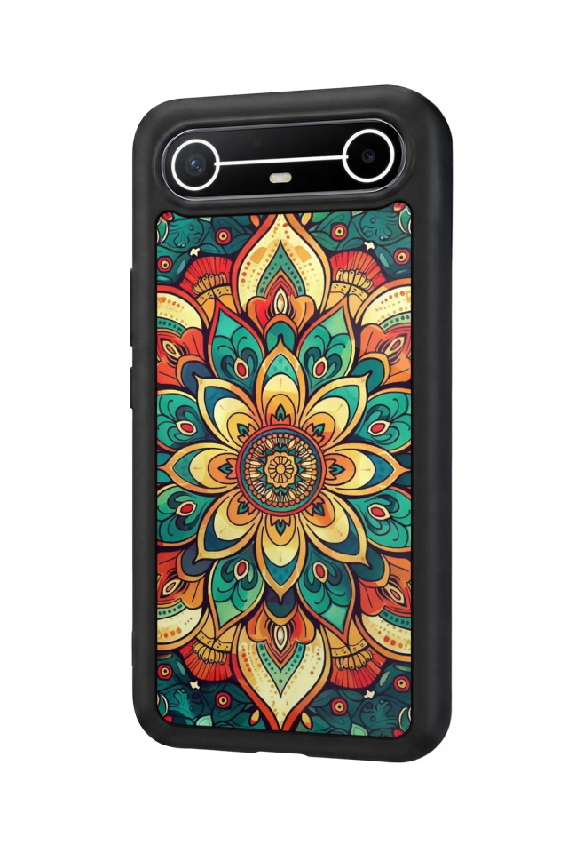 Tecno Spark Slim 5G Uyumlu Mandala Tasarımlı Glossy Premium Kılıf
