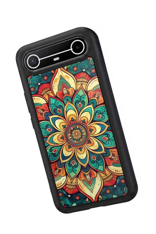 Tecno Spark Slim 5G Uyumlu Mandala Tasarımlı Glossy Premium Kılıf
