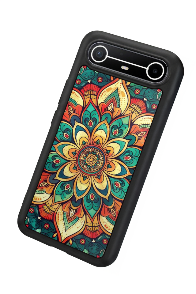 Tecno Spark Slim 5G Uyumlu Mandala Tasarımlı Glossy Premium Kılıf