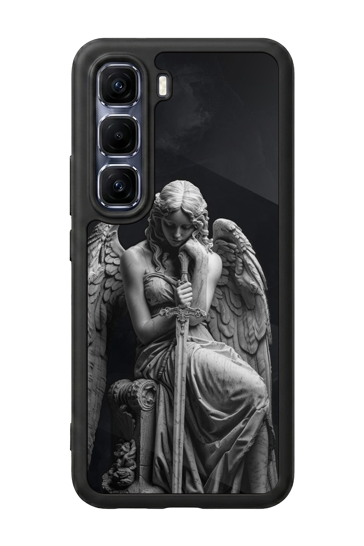 Infinix Hot 60 Pro Plus Uyumlu Melek Tasarımlı Glossy Premium Kılıf