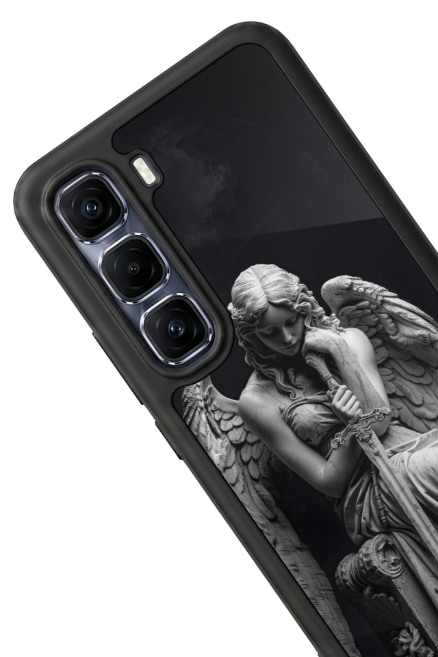 Infinix Hot 60 Pro Plus Uyumlu Melek Tasarımlı Glossy Premium Kılıf