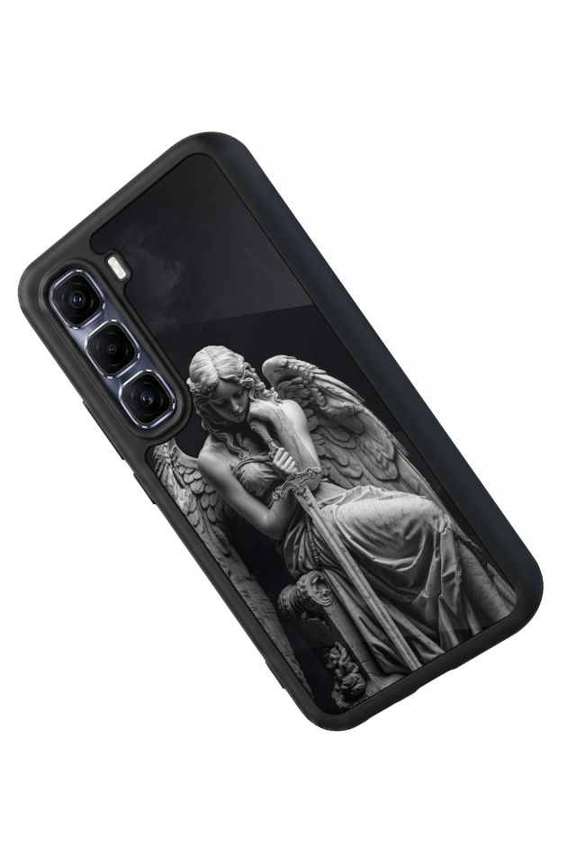 Infinix Hot 60 Pro Plus Uyumlu Melek Tasarımlı Glossy Premium Kılıf