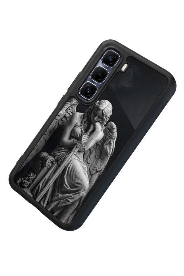 Infinix Hot 60 Pro Plus Uyumlu Melek Tasarımlı Glossy Premium Kılıf