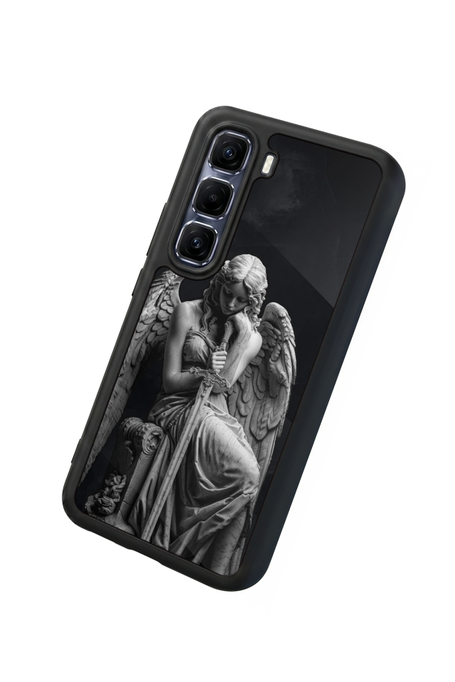 Infinix Hot 60 Pro Plus Uyumlu Melek Tasarımlı Glossy Premium Kılıf