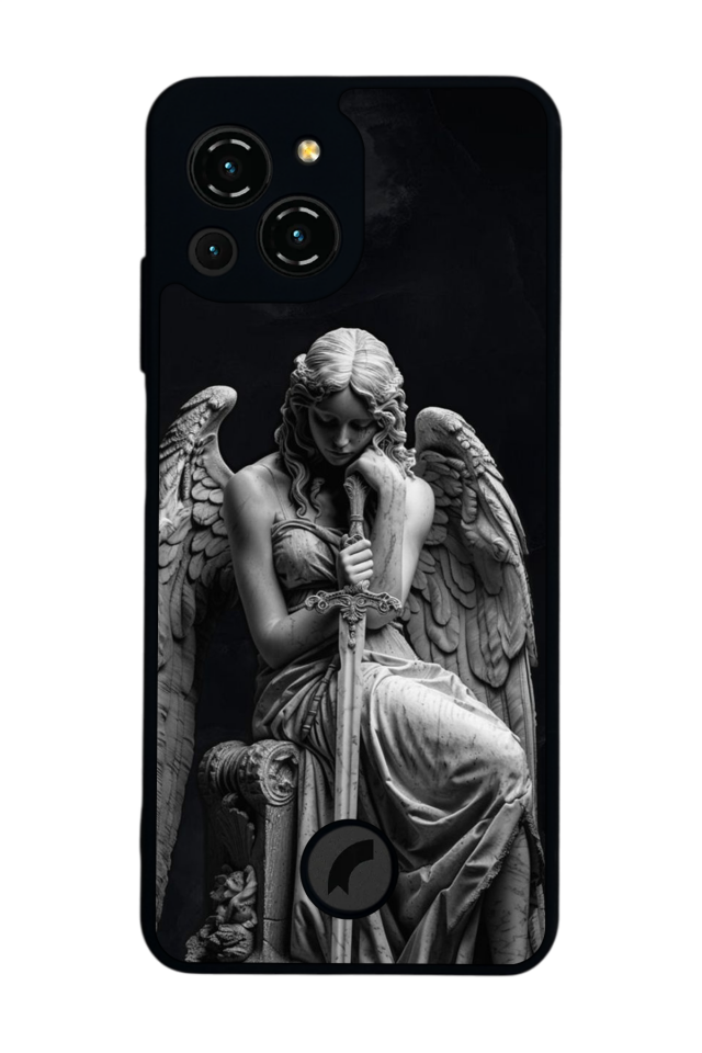 Reeder S23 Pro Max Uyumlu Melek Tasarımlı Glossy Premium Kılıf