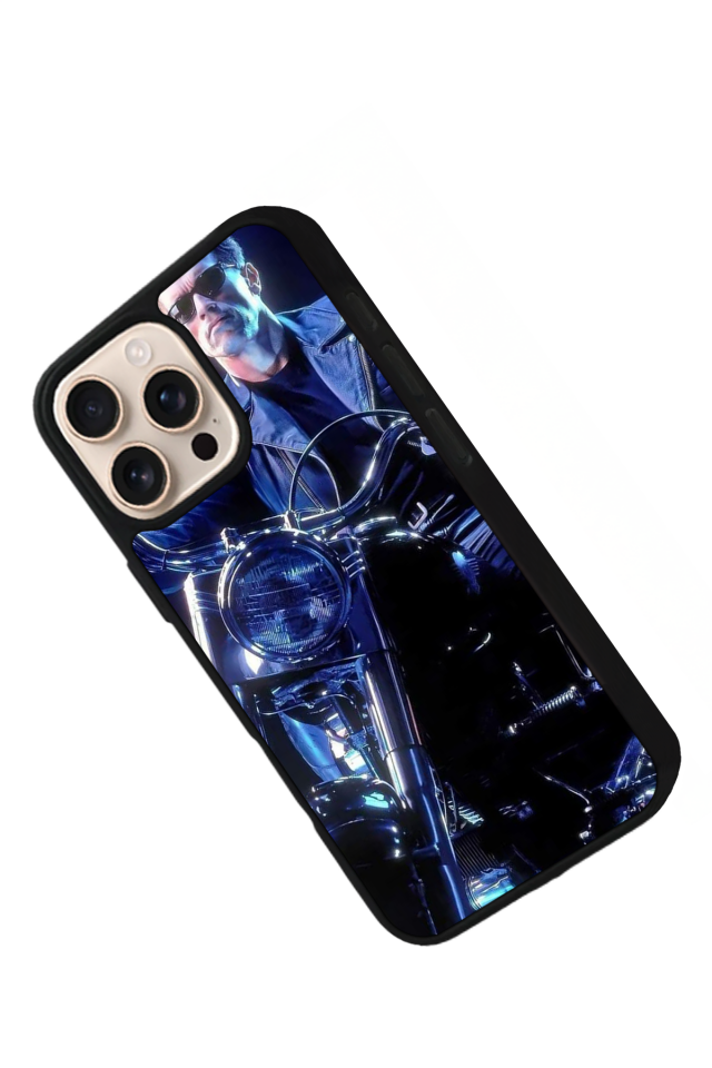 iPhone 15 Pro Max Uyumlu Terminator Tasarımlı Glossy Premium Kılıf