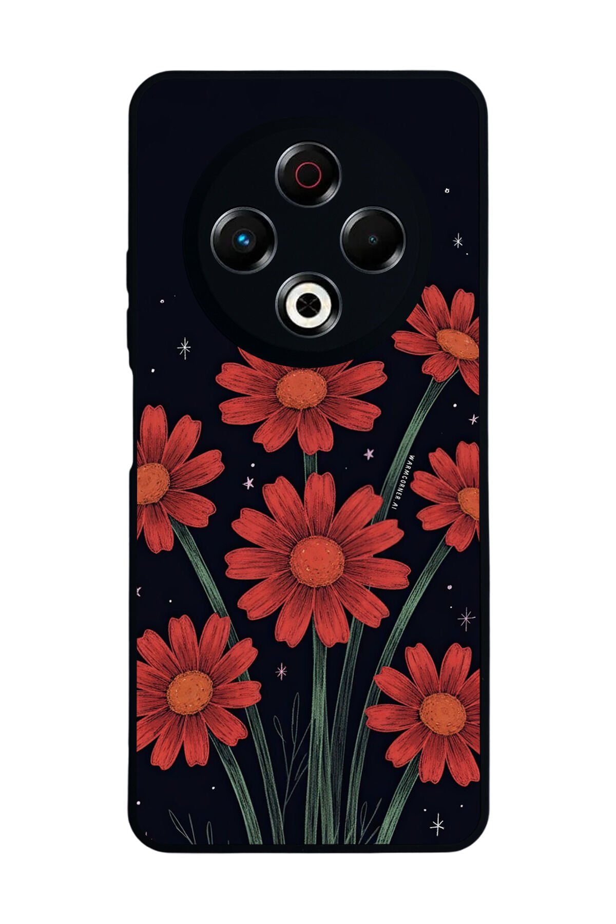 Tecno Spark 30 Uyumlu Floral Tasarımlı Glossy Premium Kılıf