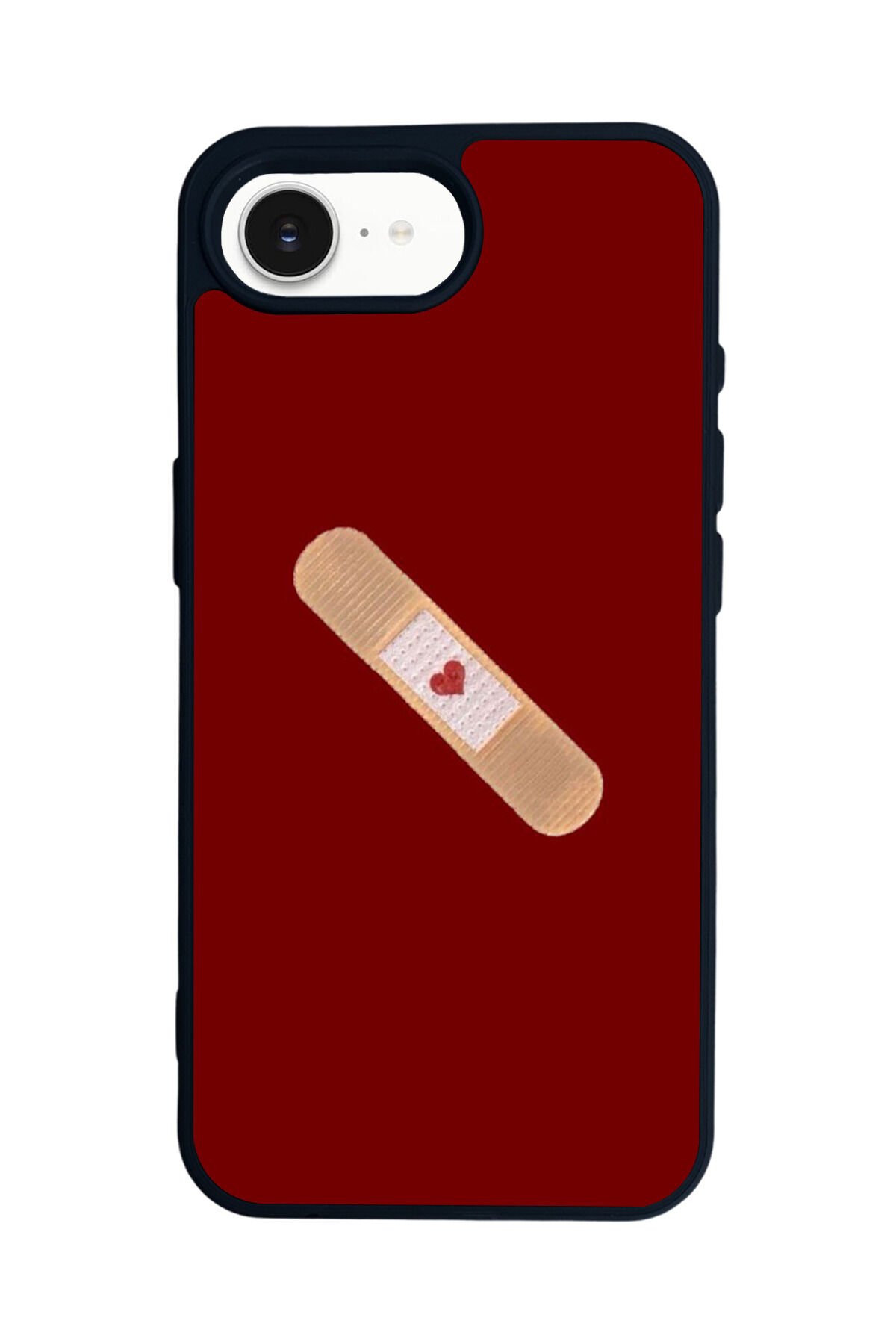 iPhone 16E Uyumlu Kalp Love Tasarımlı Glossy Premium Kılıf