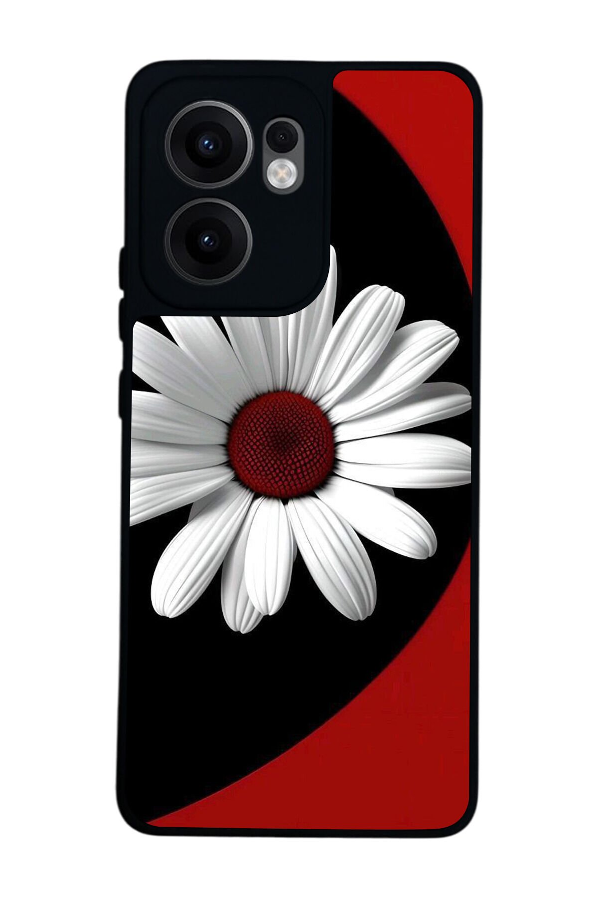 Oppo Reno 13F Uyumlu Cicek Tasarımlı Glossy Premium Kılıf