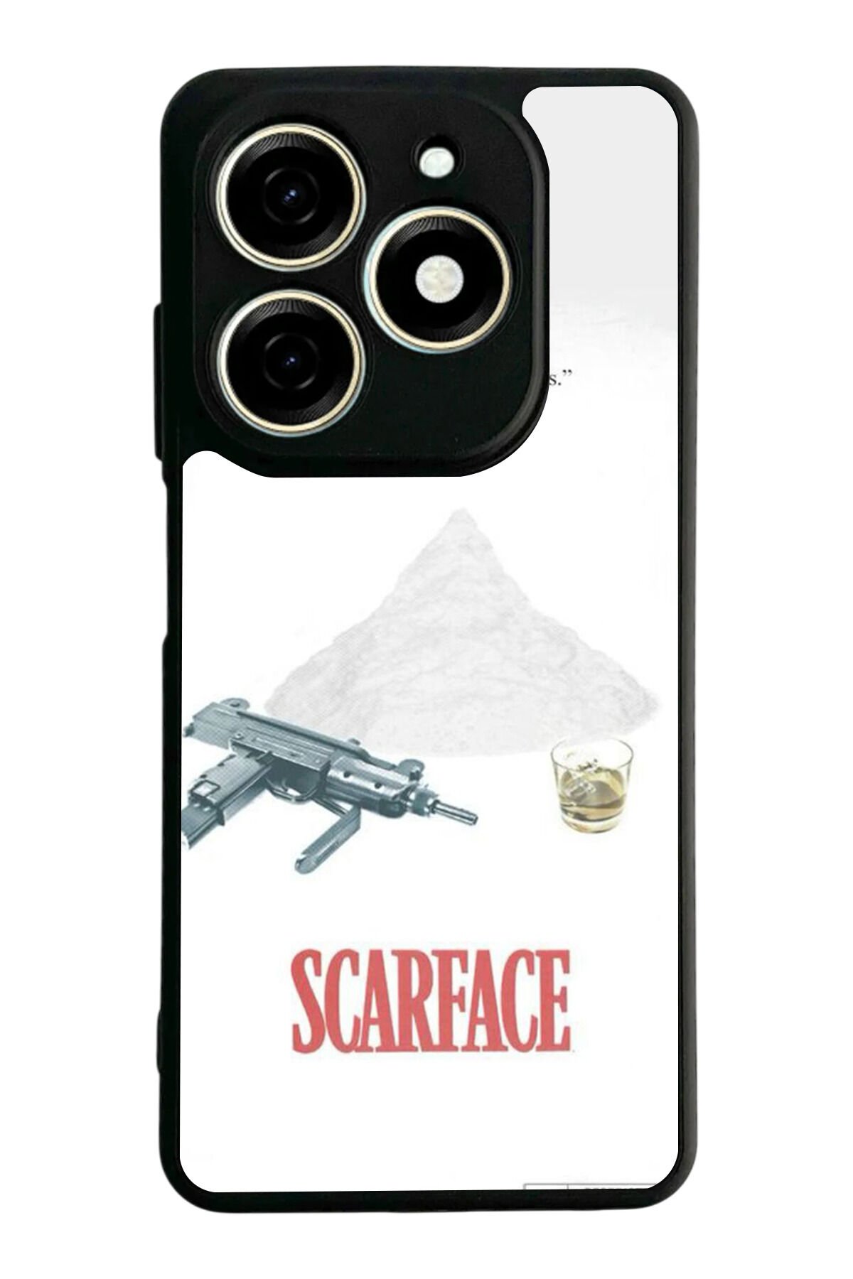 Infınıx Smart 8 Pro Uyumlu Scarface Tasarımlı Glossy Premium Kılıf