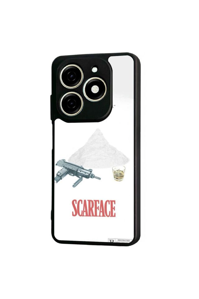 Infınıx Smart 8 Pro Uyumlu Scarface Tasarımlı Glossy Premium Kılıf