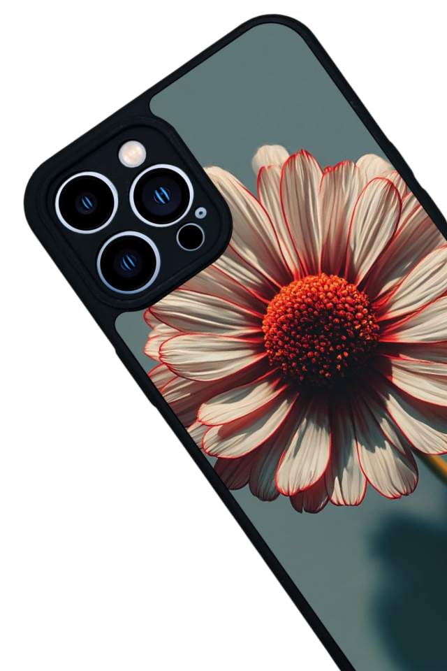 iPhone 12 Pro Max Uyumlu Cicek Tasarımlı Glossy Premium Kılıf