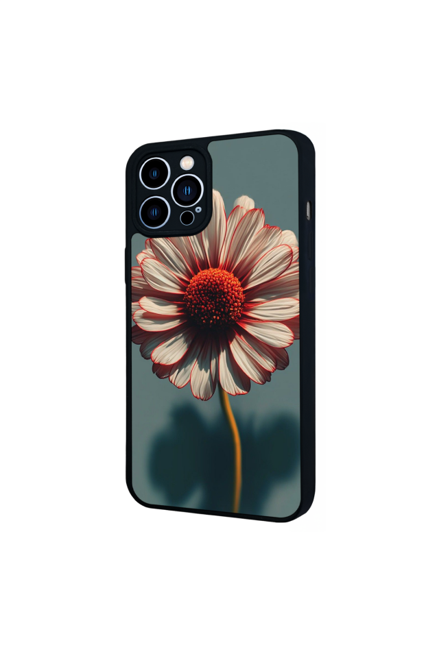 iPhone 12 Pro Max Uyumlu Cicek Tasarımlı Glossy Premium Kılıf