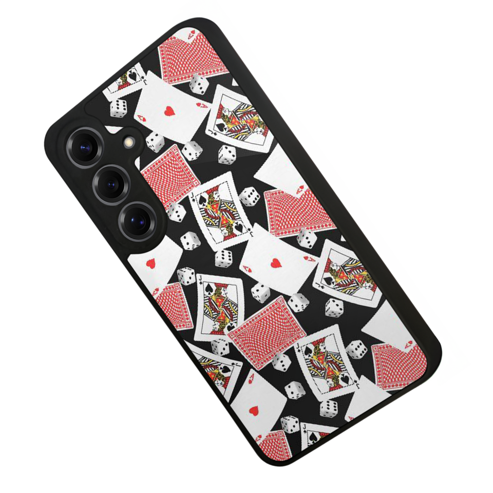 Samsung Galaxy S25 Uyumlu Kart Tasarımlı Glossy Premium Kılıf