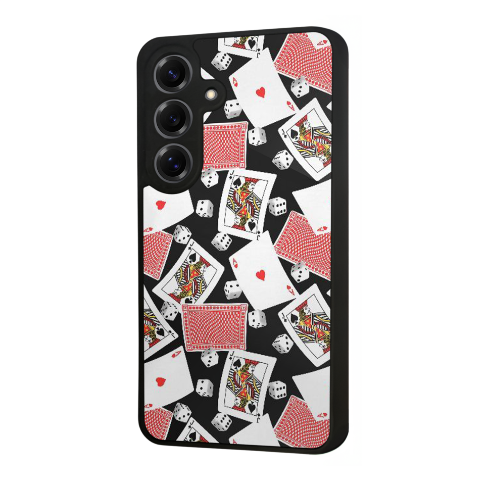 Samsung Galaxy S25 Uyumlu Kart Tasarımlı Glossy Premium Kılıf
