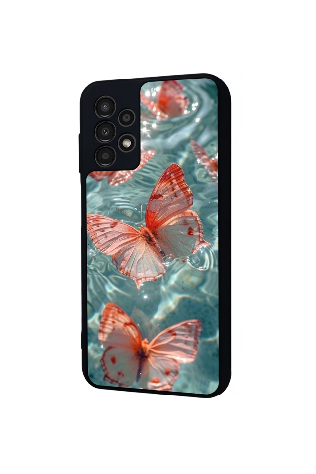 Samsung Galaxy A23 Uyumlu Kelebek Tasarımlı Glossy Premium Kılıf