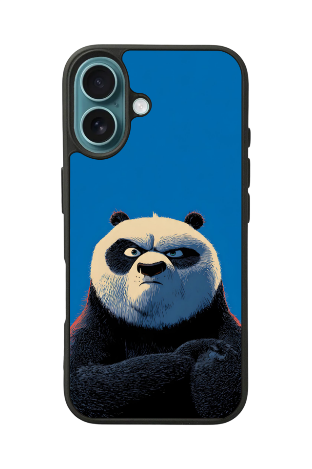 iPhone 16 Uyumlu Kung Fu Panda Tasarımlı Glossy Premium Kılıf