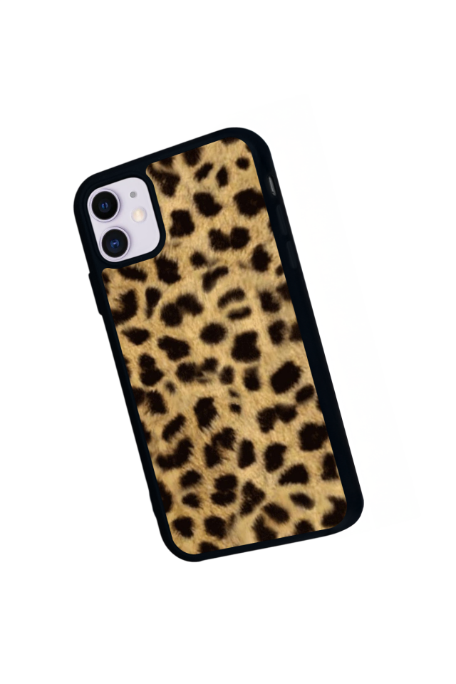 iPhone 11 Uyumlu Leopar Tasarımlı Glossy Premium Kılıf