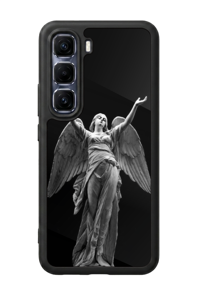 Infinix Hot 60 Pro Plus Uyumlu Melek Tasarımlı Glossy Premium Kılıf